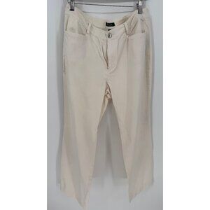Lauren Ralph Lauren Womens Vintage Off White Straight Leg Pants